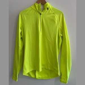 Men's Thermal Sport Half-zip in Neon Lime